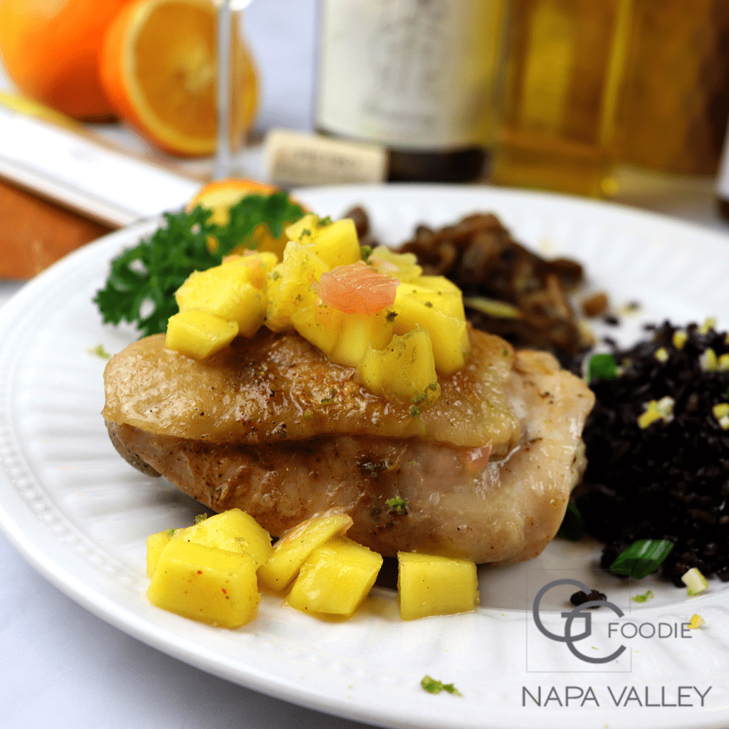 Rosemary Honey-Lime Chicken with Gabrielle’s Citrus Salsa - O'Connell Family Wines