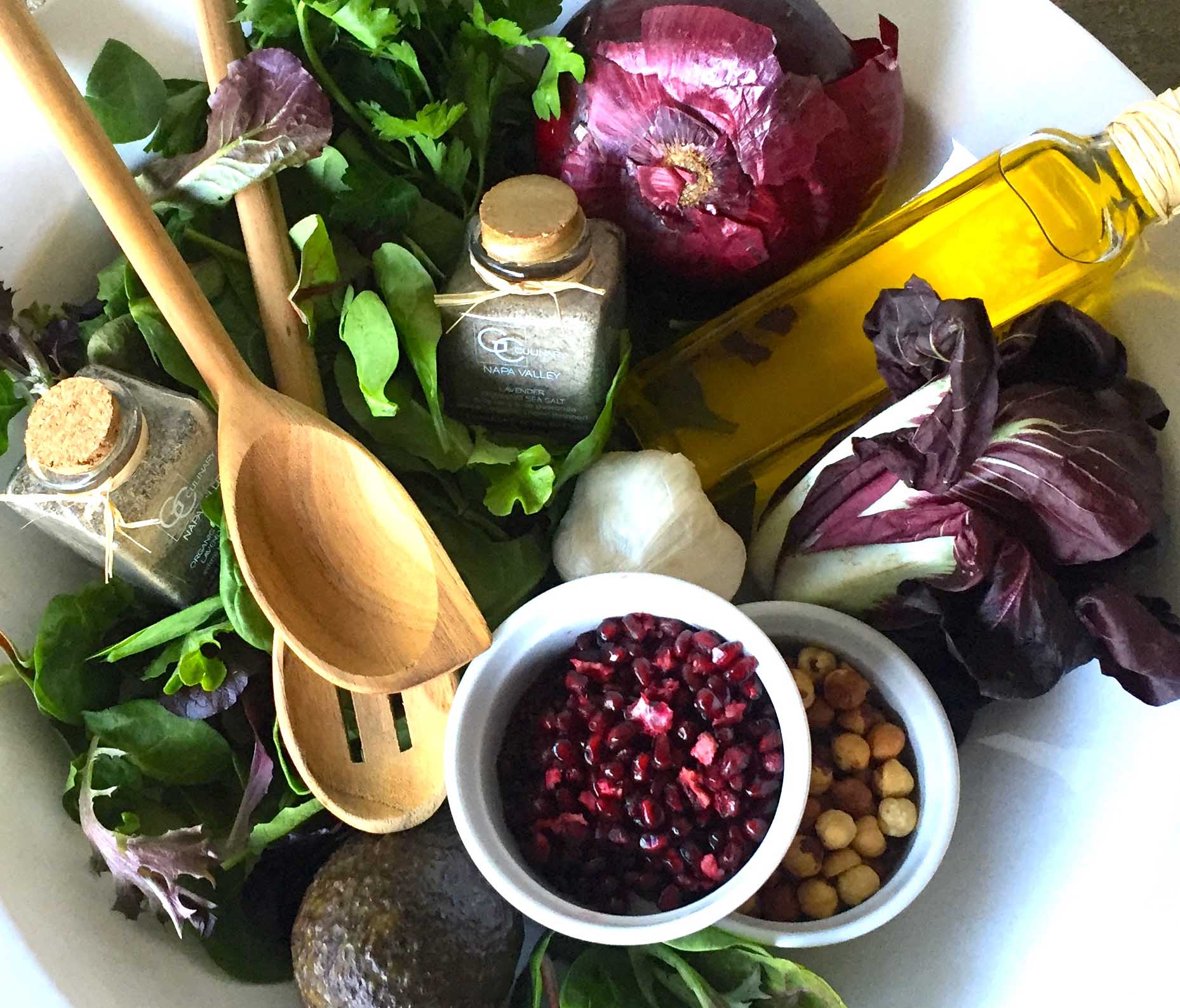 Composed Mixed Greens Salad with Estate Meyer Lemon Vinaigrette